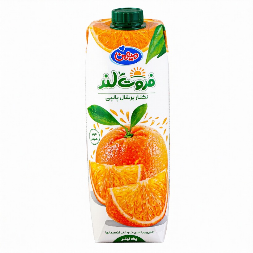 آبمیوه پرتقال فروت لند میهن حجم 1 لیتری (بسته 10 عددی)