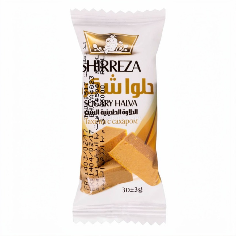 حلوا شکری شیررضا وزن 30 گرمی (کارتن 72 عددی)