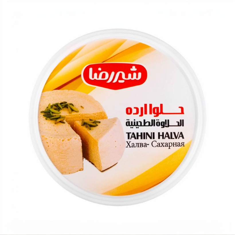 حلوا ارده شیررضا وزن 700 گرمی (کارتن 16 عددی)