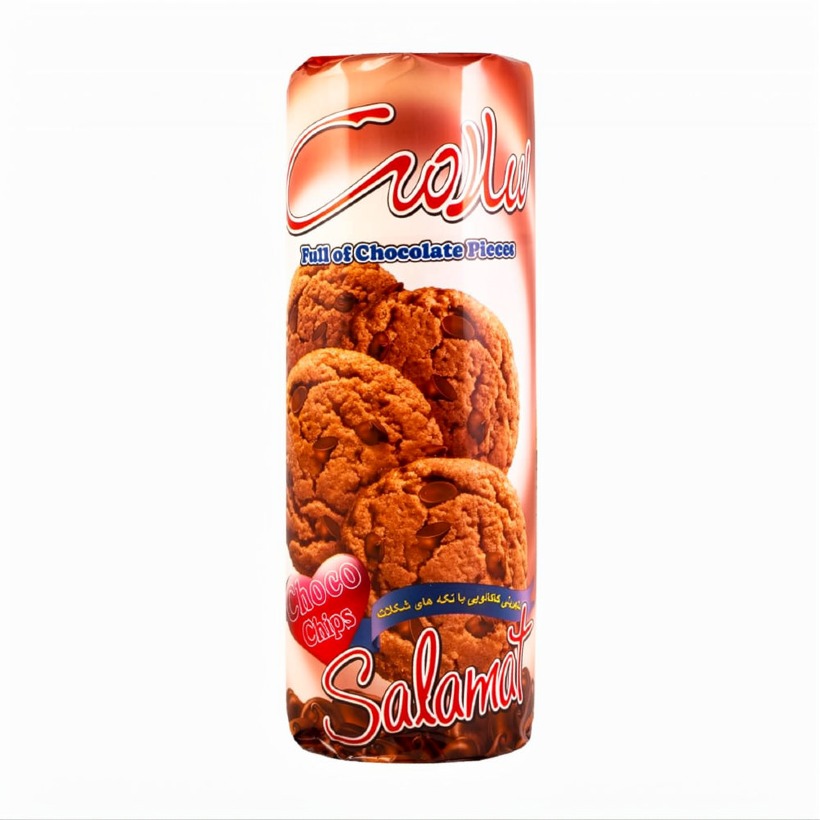 شیرینی شوکو کاکائویی با تکه های شکلات سلامت وزن 200 گرمی (کارتن 18 بسته‌ای)