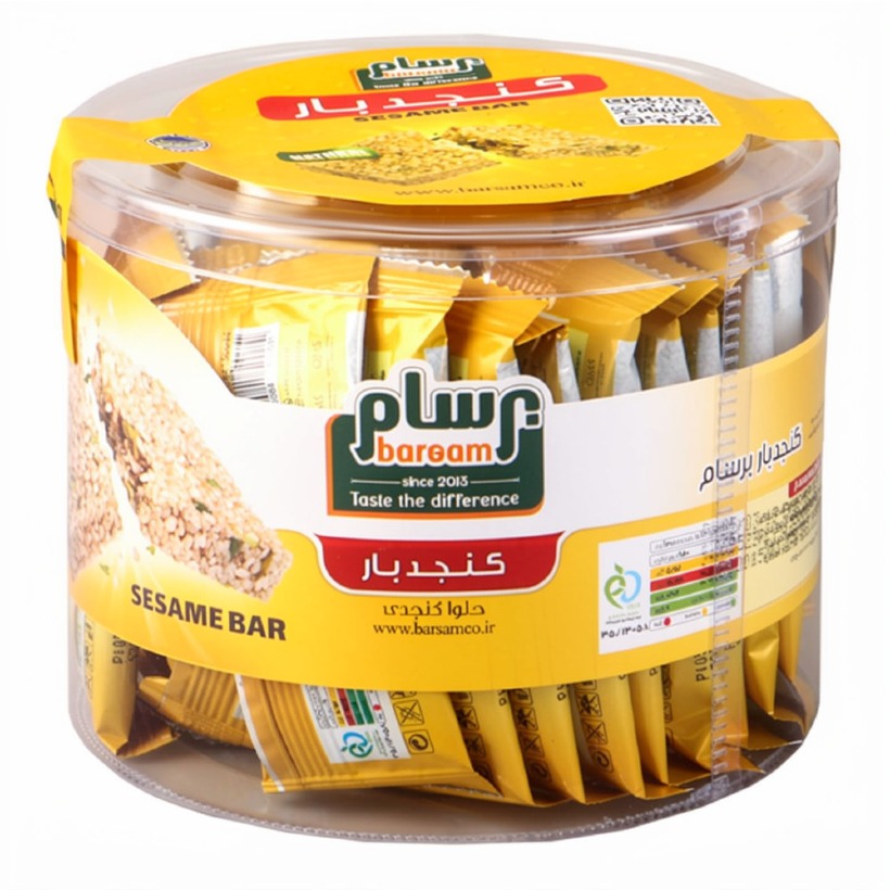 کنجدبار برسام وزن 15 گرمی (1 بسته)