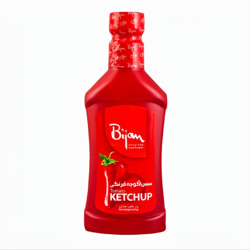 سس گوجه فرنگی بیژن وزن 550 گرمی (کارتن 12 عددی)