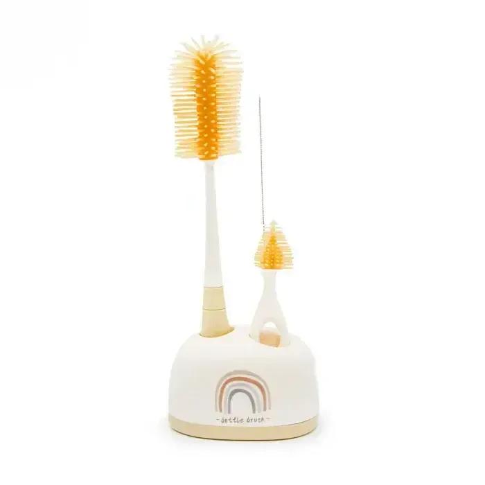 ست 4 تیکه شیشه شور سیلیکونی رنگین کمان کلورتری مدل CleverTree