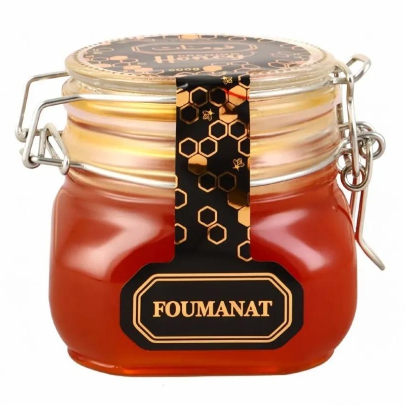عسل بدون موم فومنات وزن 600 گرمی (کارتن 6 عددی)