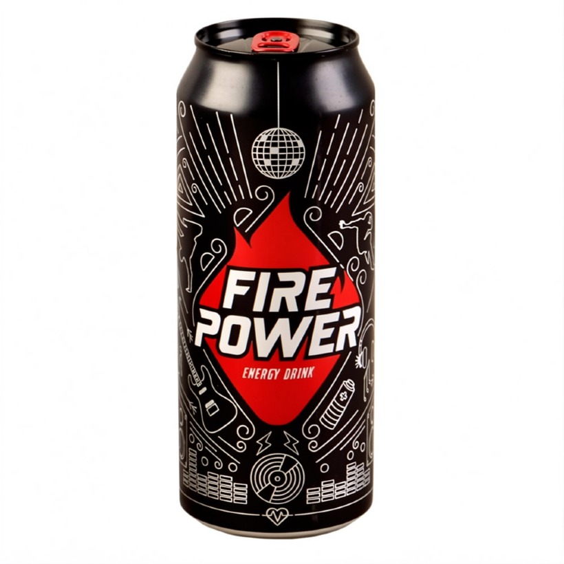 نوشابه انرژی زا فایر پاور (Fire Power) حجم 500 میلی لیتری (بسته 24 عددی)
