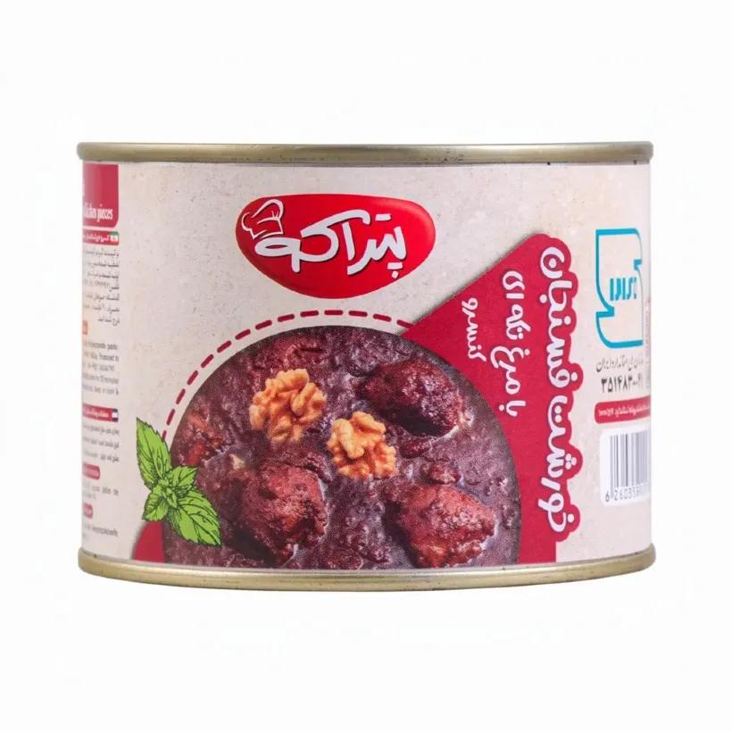 کنسرو خورش فسنجان با گوشت مرغ پتراکو وزن 460 گرمی (بسته 12 عددی)