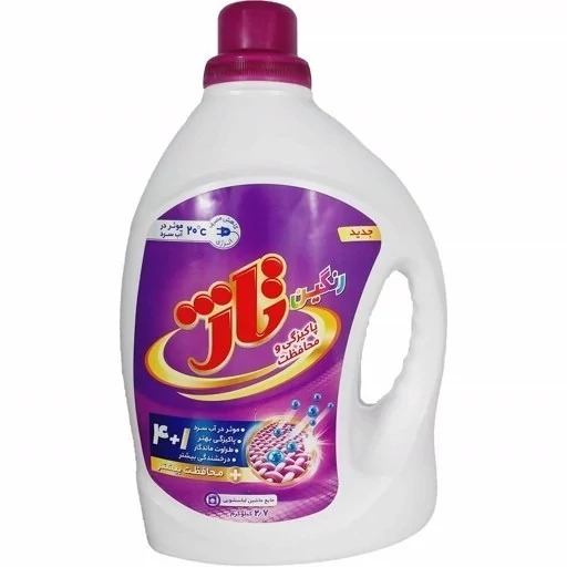 مایع لباسشویی رنگین شوی تاژ وزن 2.7 کیلوگرمی (کارتن 4 عددی)