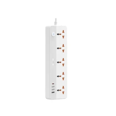 چند راهی برق و شارژر بیوا مدل PS-06 Power Strip دارای 4 پورت