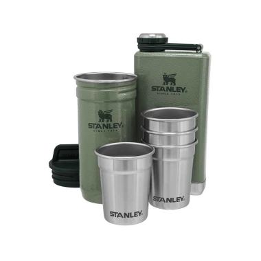 ست شات و قمقمه کتابی استنلی مدل Adventure Steel Shots + Flask