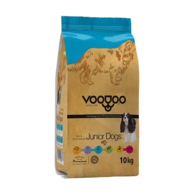 غذای خشک سگ وودو مدل Junior Mini/Small وزن 10 کیلوگرم