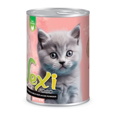 کنسرو بچه گربه وکسی vexi طعم مرغ و شير خشک 400g