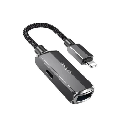 تبدیل لایتنینگ اتصال همزمان شارژر و USB مک دودو مدل Mcdodo CA-2690