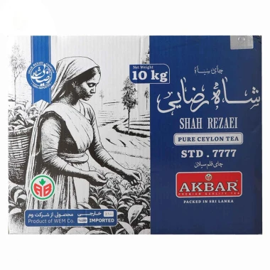 چای قلم سیلان فله شاه رضایی وزن 10 کیلوگرمی (1 کارتن)