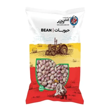 لوبیا چیتی الماس دانه وزن 900 گرمی (کیسه 14 بسته‌ای)