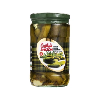 خیارشور درجه یک شیلتون وزن 650 گرمی (بسته 12 عددی)
