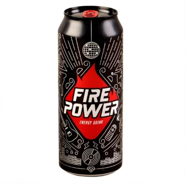 نوشابه انرژی زا فایر پاور (Fire Power) حجم 500 میلی لیتری (بسته 24 عددی)