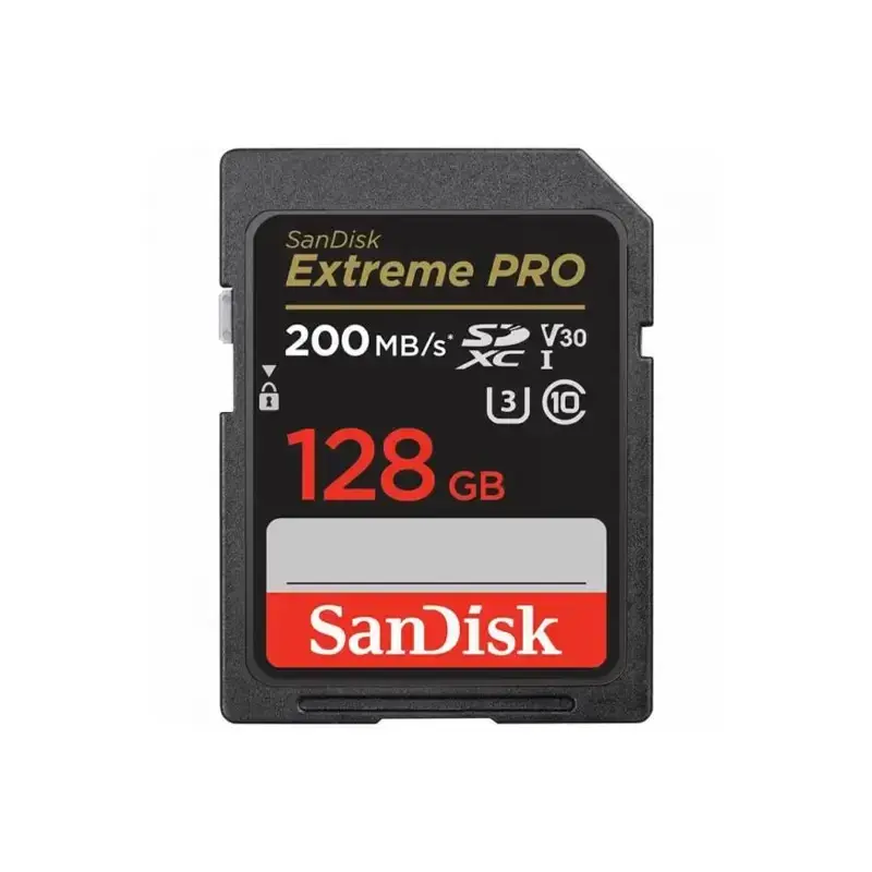 کارت حافظه سن دیسک مدل SanDisk SDXC Extreme Pro UHS-I GN4IN سرعت 200 ظرفیت 128 گیگابایت