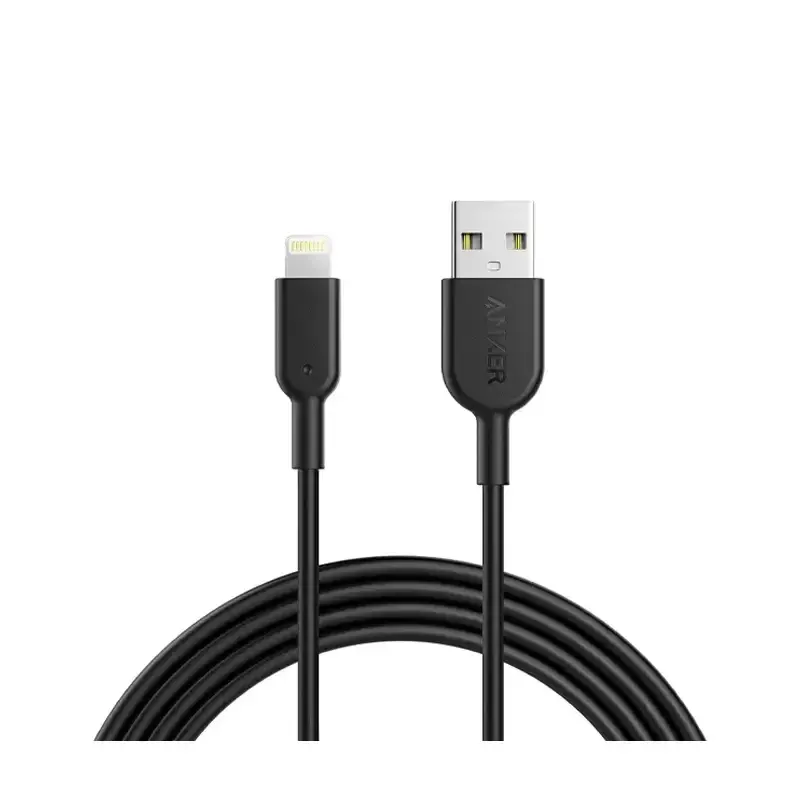 کابل شارژ انکر مدل PowerLine II USB-A to Lightning-A8433 با طول 180 سانتی‌متر