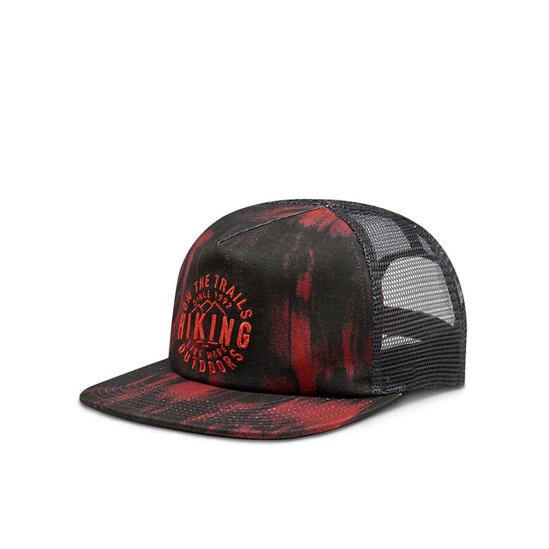 کلاه آفتابی باف مدل Trucker Ikshi Terracotta