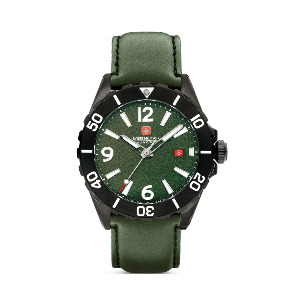 ساعت مردانه بند چرم سوئیس میلیتاری مدل Swiss Military  SMWGB0000251