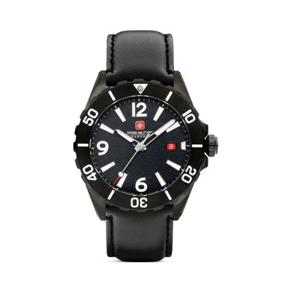 ساعت مردانه بند چرم سوئیس میلیتاری مدل Swiss Military SMWGB0000230