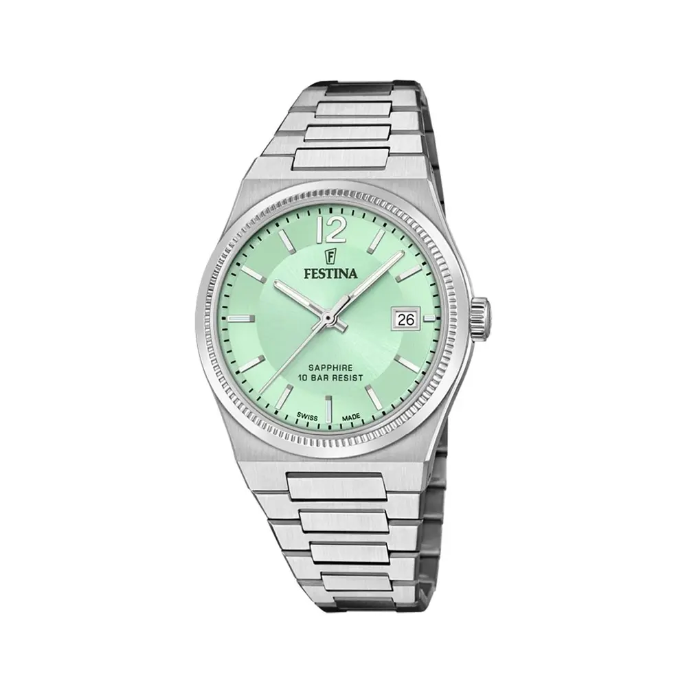 ساعت زنانه عقربه ای نقره ای فستینا مدل Festina F20035/3