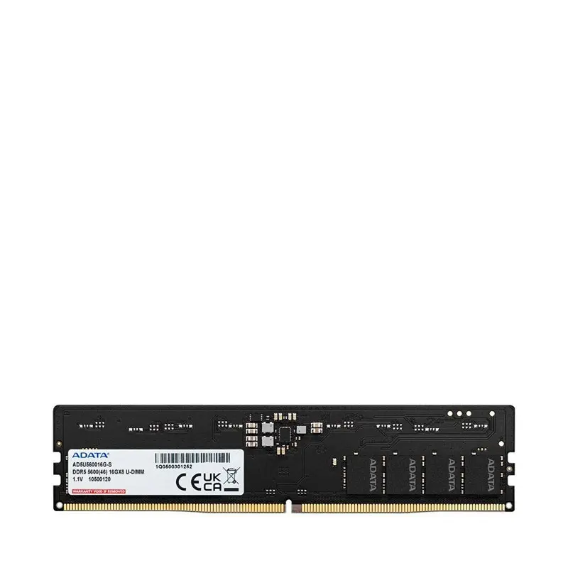 رم دسکتاپ DDR5-5600 تک کاناله ای دیتا مدل Adata AD5U560016G-S-CL46 ظرفیت 16 گیگابایت