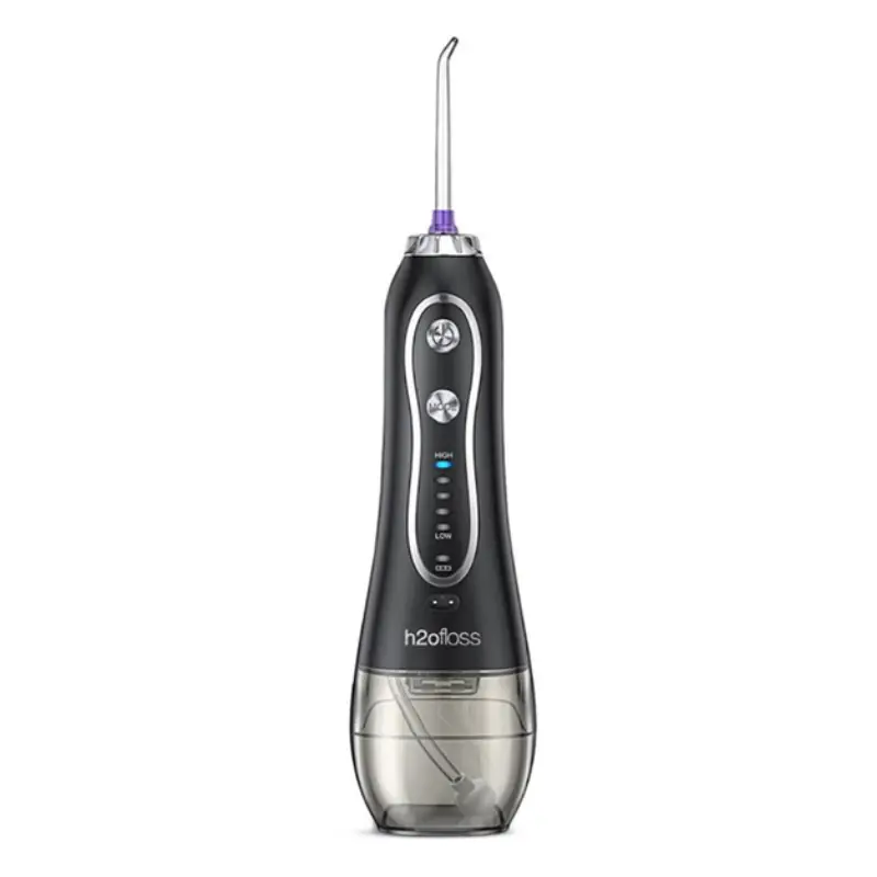 مسواک برقی و واترجت اچ تو اوفلس مدل h2ofloss HF-6 مشکی