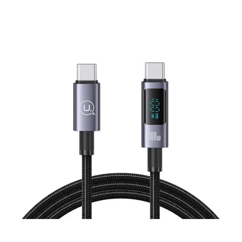 کابل شارژ USB-C to USB-C یوسمز مدلUSAMS US-SJ671 با طول 1.2 متر توان 100 وات