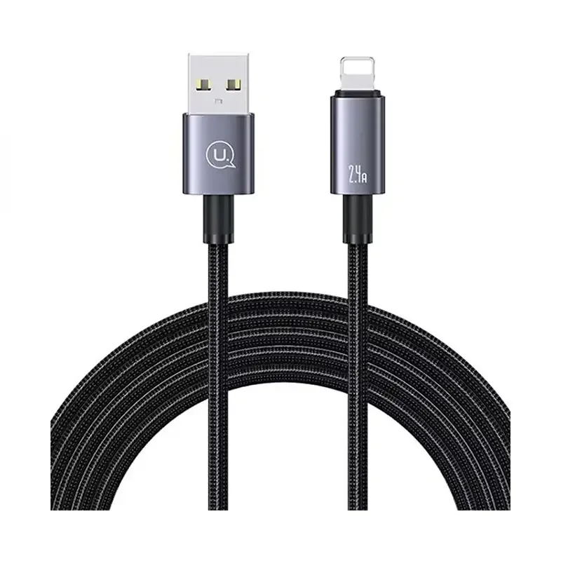 کابل شارژ USB-A to Lightning یوسمز مدل US-SJ669 با طول 2 متر