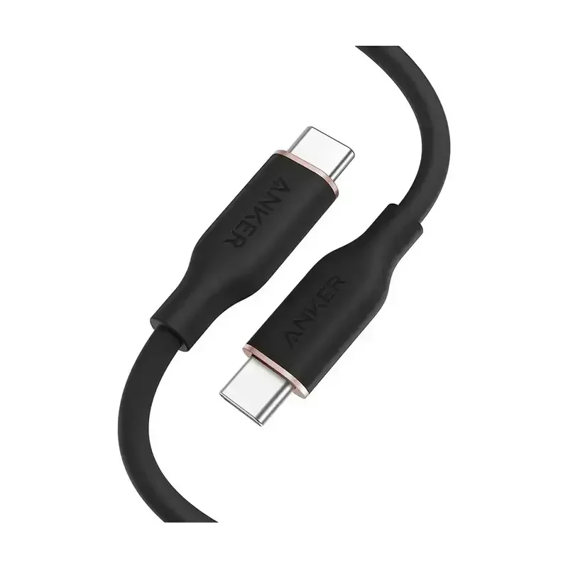 کابل شارژ انکر مدل Anker PowerLine III Flow USB-C to C-A8552 با طول 90 سانتی‌متر